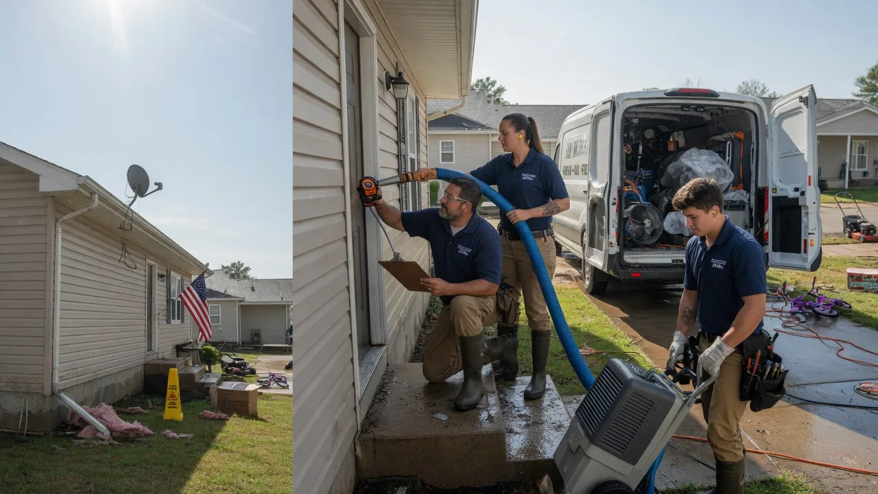 Ceiling Water Damage Restoration in West Newton, IN near me
